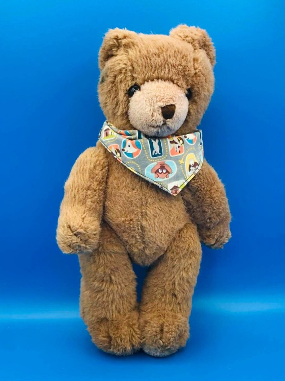 80’s - 90s Musical Teddy Bear – 14" Jointed & Poseable – Working Wind-Up-Vintage - Picture 4 of 9